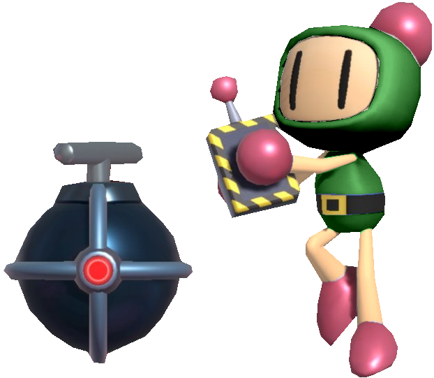 Green Bomberman R Green Bomberman placing a remote bomb by TransparentJiggly64 on DeviantArt