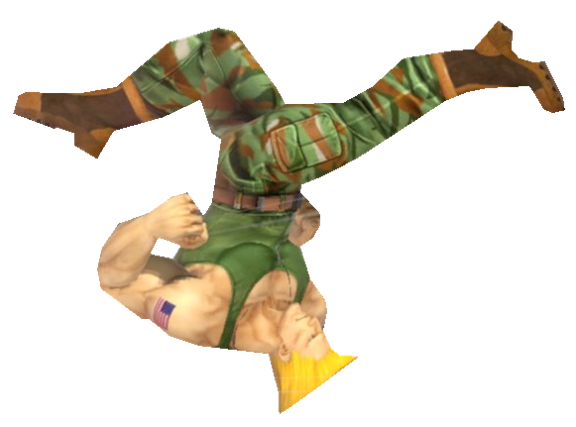 Guile using Flash Kick by TransparentJiggly64 on DeviantArt