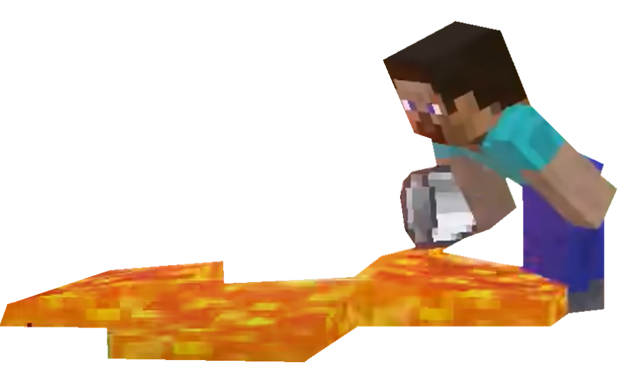 Minecraft Exploding Steve Minecraft Steve spilling lava by TransparentJiggly64 on DeviantArt