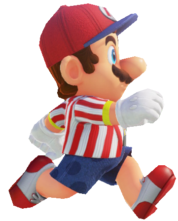 Fashionable Mario running by TransparentJiggly64 on DeviantArt