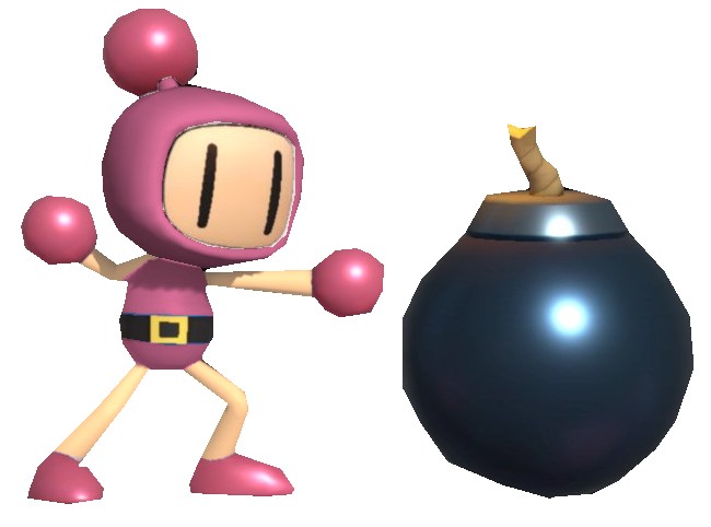Pink Bomberman R Pink Bomberman placing a bomb by TransparentJiggly64 on DeviantArt