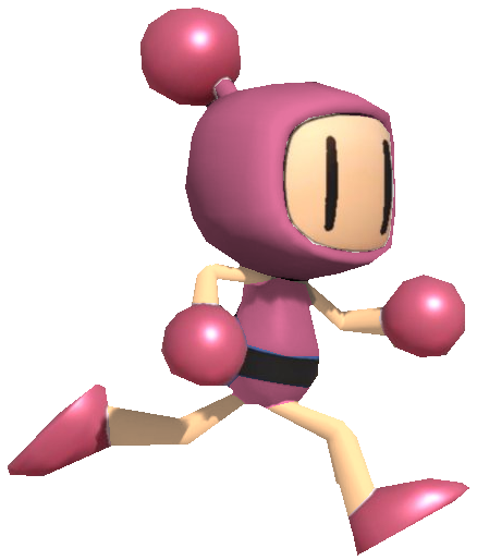 Pink Bomberman R Pink Bomberman running by TransparentJiggly64 on DeviantArt