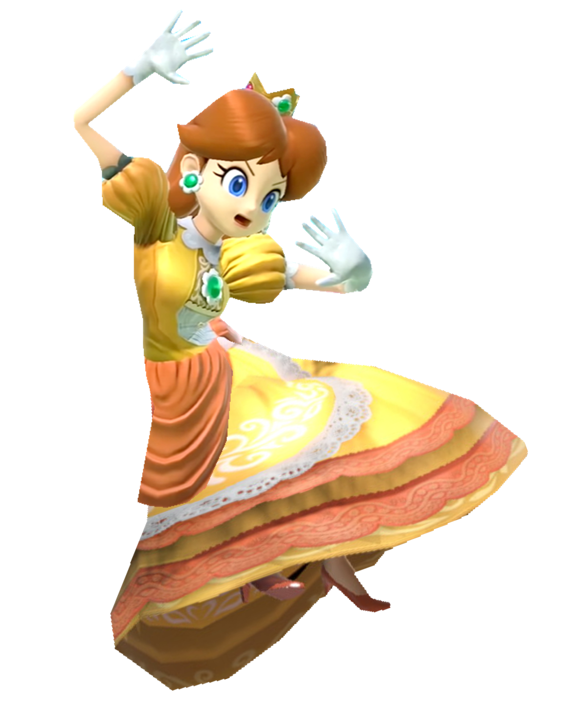 Screenprint Daisy Princess Daisy against the Screen by TransparentJiggly64 on DeviantArt