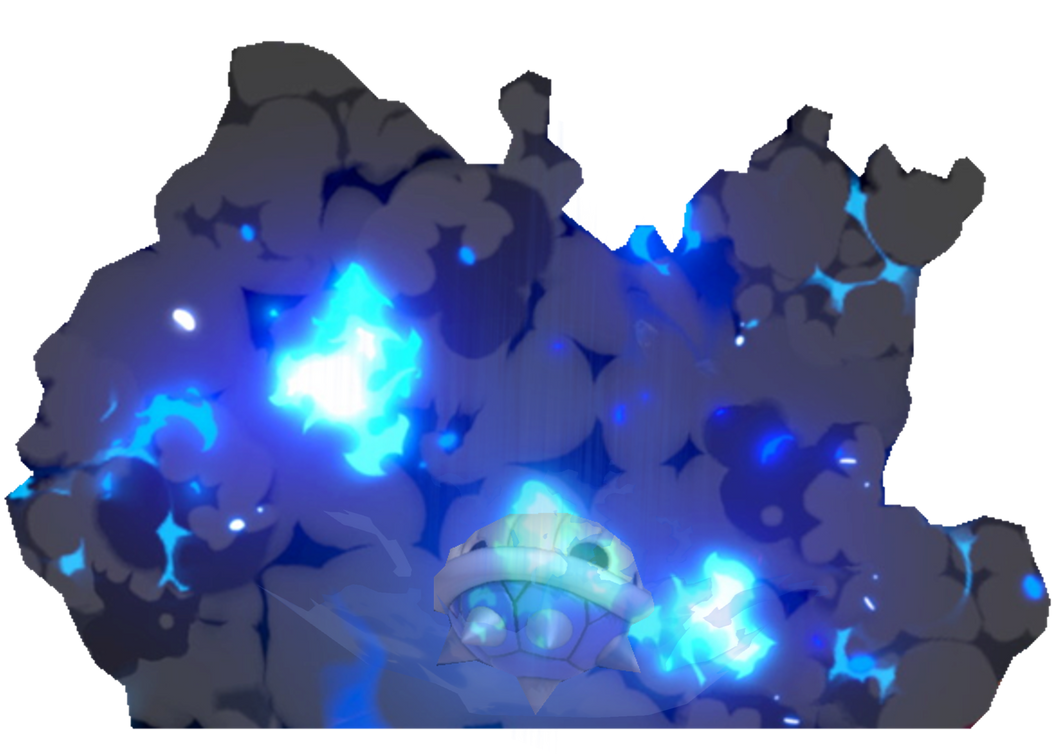 Blue Spiny Shell creating an explosion by TransparentJiggly64 on DeviantArt