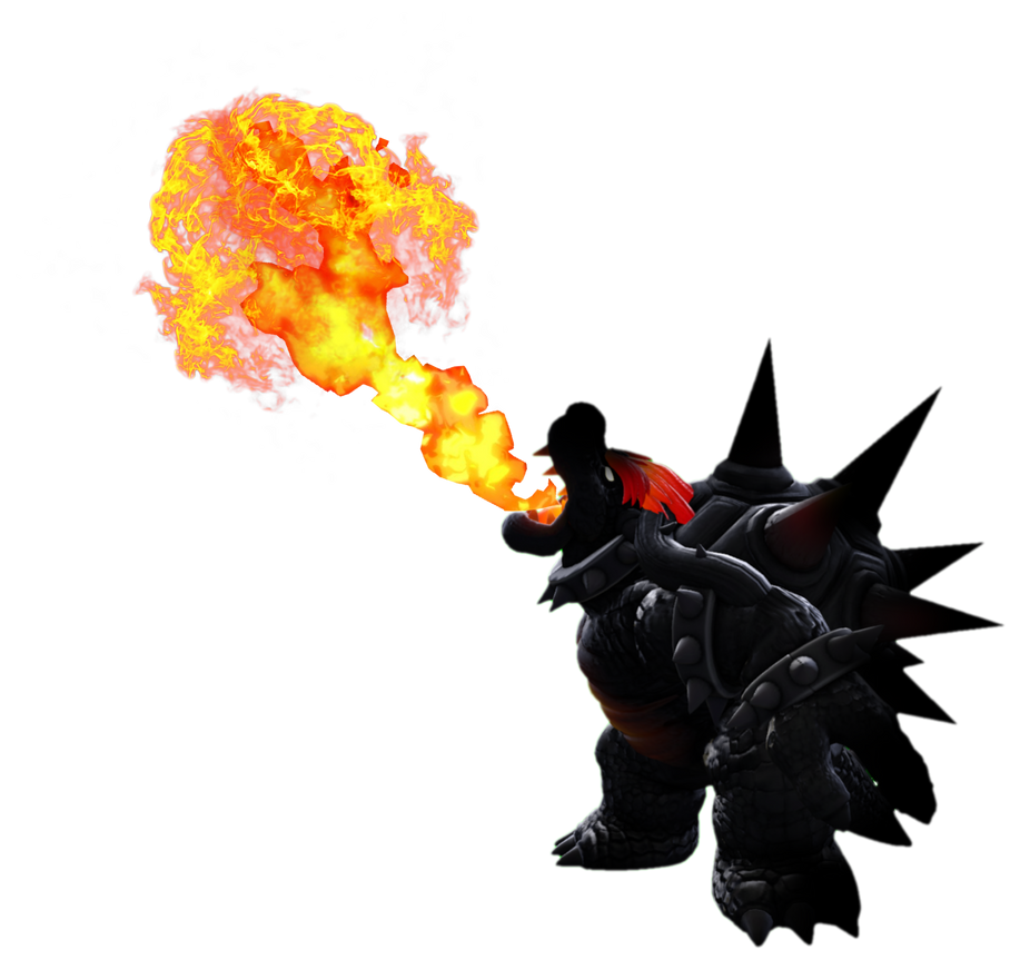 Fury Bowser breathing fire upwards by TransparentJiggly64 on DeviantArt