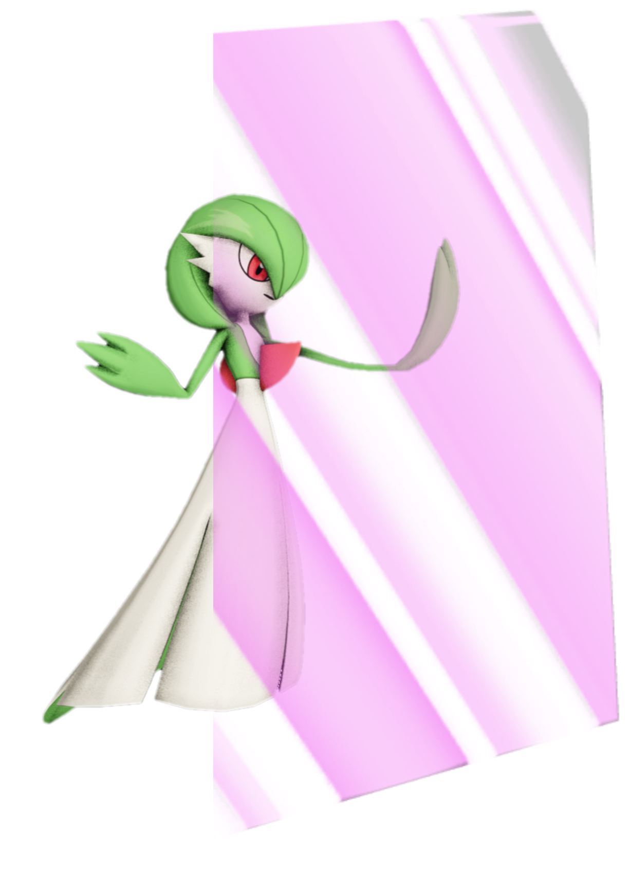 Gardevoir looking confused greenscreen