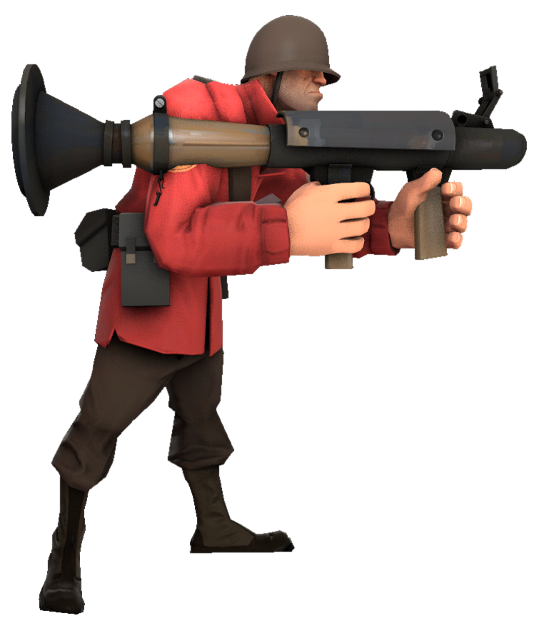 Red Soldier holding a rocket Launcher by TransparentJiggly64 on DeviantArt