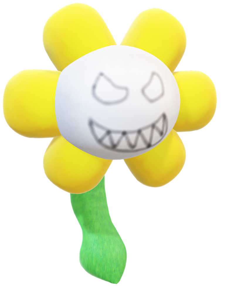 Flowy Normal Flowey grinning by TransparentJiggly64 on DeviantArt