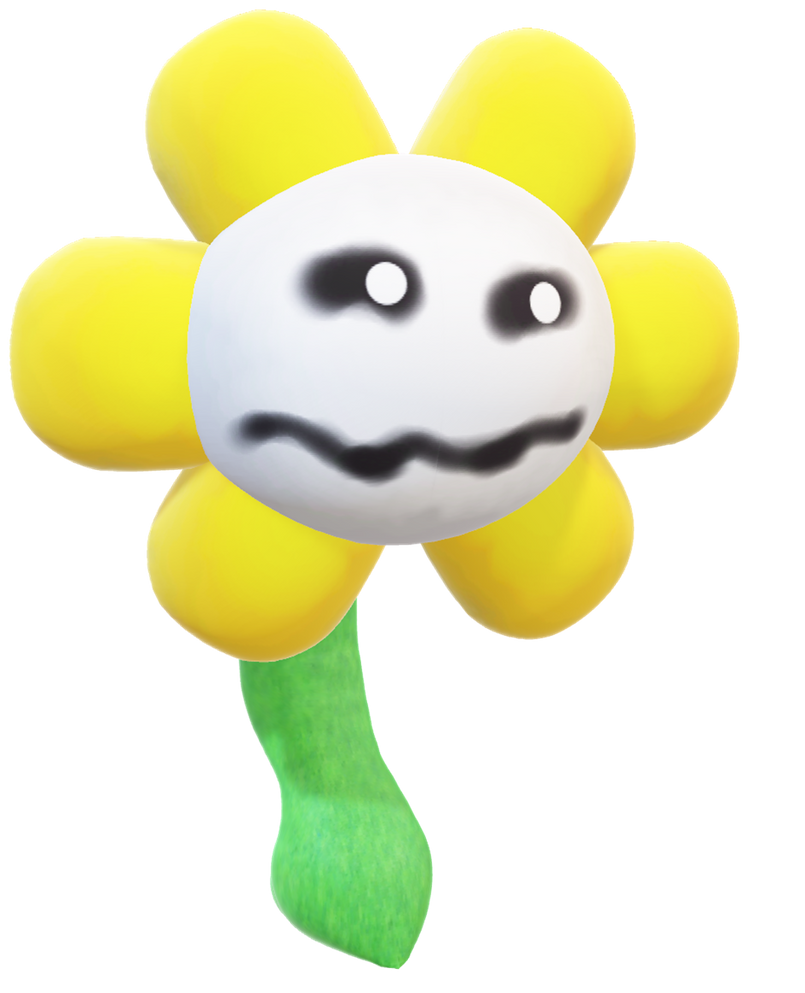 Flowey making an evil face by TransparentJiggly64 on DeviantArt