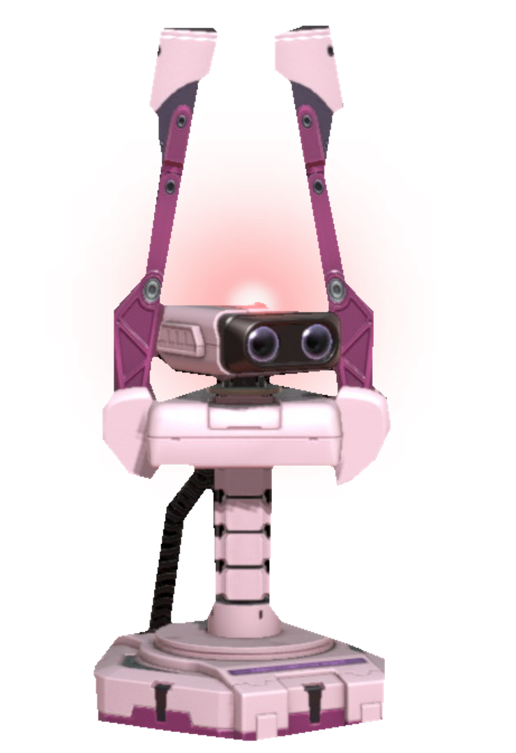 Pink R.O.B. striking upwards by TransparentJiggly64 on DeviantArt