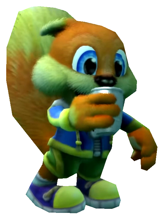 Reloaded Conker drinking medicine by TransparentJiggly64 on DeviantArt