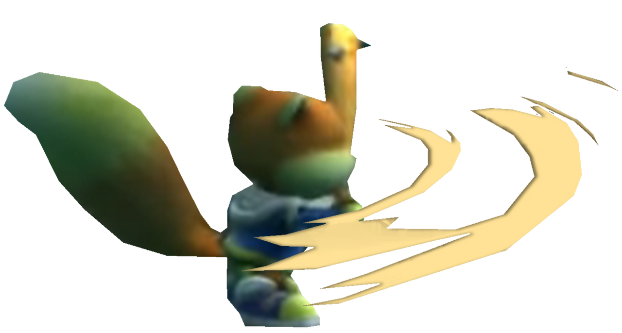 Reloaded Conker swinging a bat by TransparentJiggly64 on DeviantArt