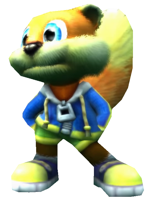 Reloaded Conker with his hands in his pocket by TransparentJiggly64 on ...