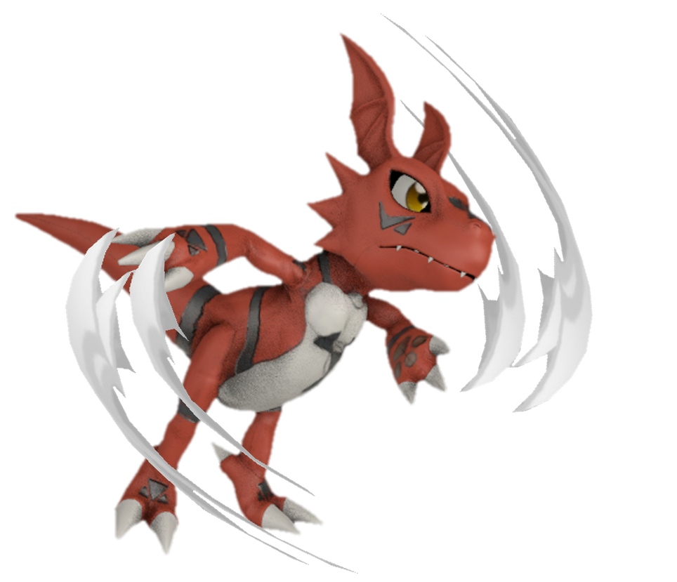 Guilmon using Sharp Claw by TransparentJiggly64 on DeviantArt