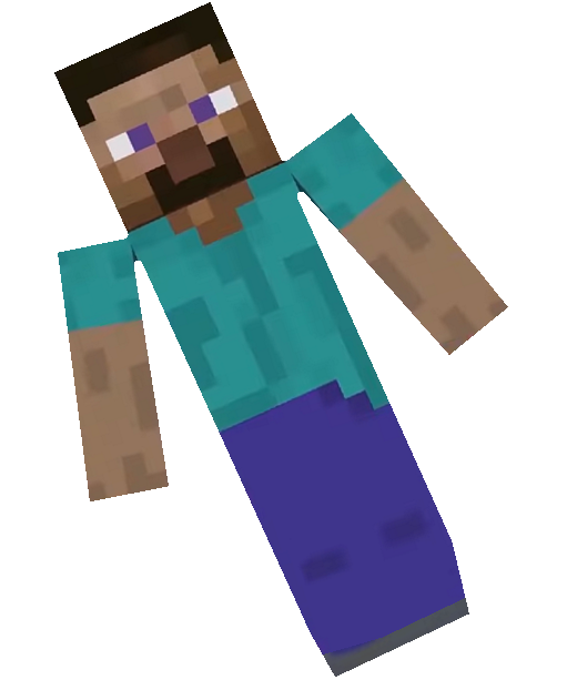 Minecraft Steve against the screen by TransparentJiggly64 on DeviantArt