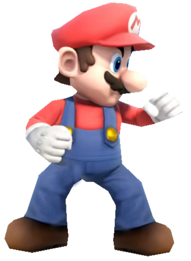 Super Mario in a fighting pose by TransparentJiggly64 on DeviantArt