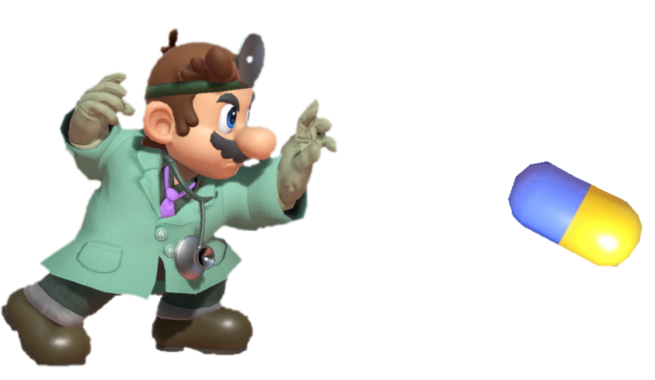 Surgeon Mario throwing a megavitamin by TransparentJiggly64 on DeviantArt