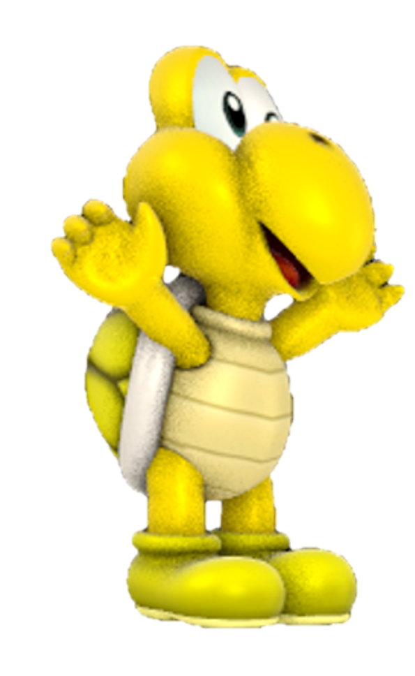 Yellow Koopa Troopa being happy by TransparentJiggly64 on DeviantArt