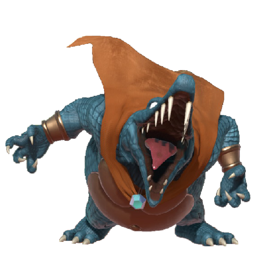 Blue K.Rool chomping by TransparentJiggly64 on DeviantArt