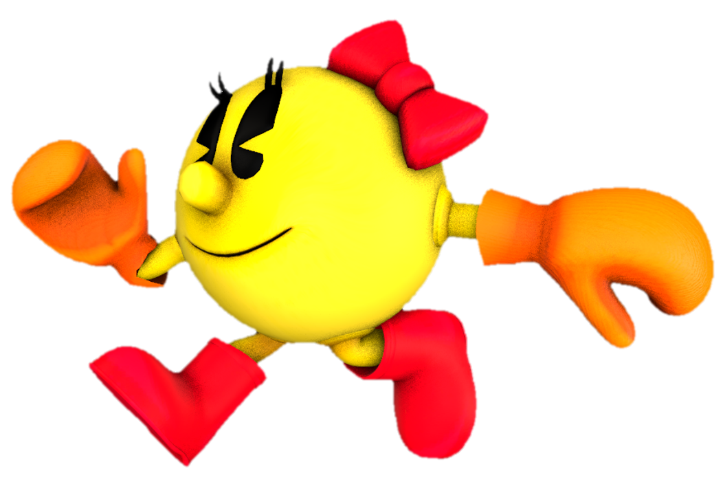 Ms. Pac-Man walking by TransparentJiggly64 on DeviantArt