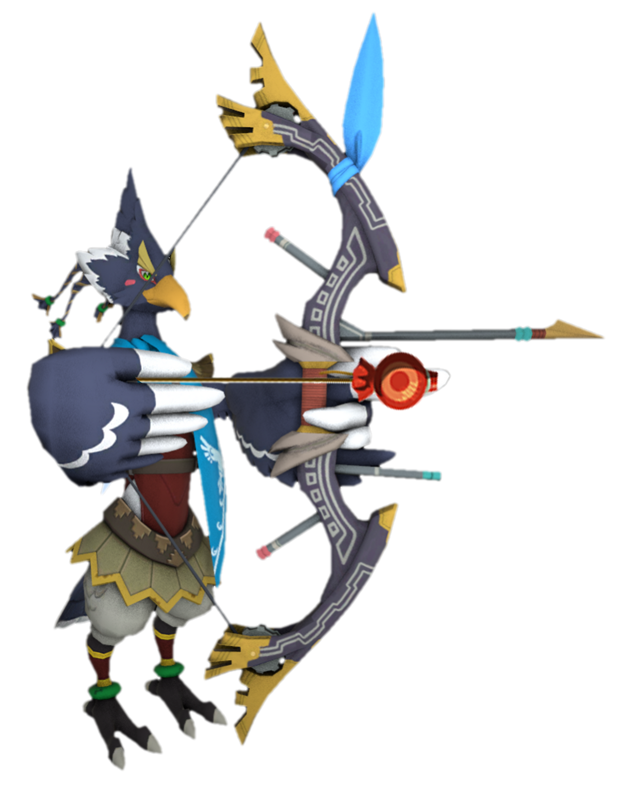 Revali aiming his bow by TransparentJiggly64 on DeviantArt