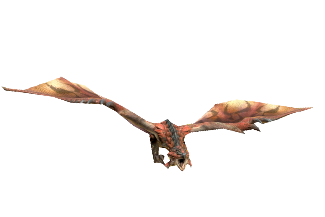 Rathalos flying towards the screen by TransparentJiggly64 on DeviantArt