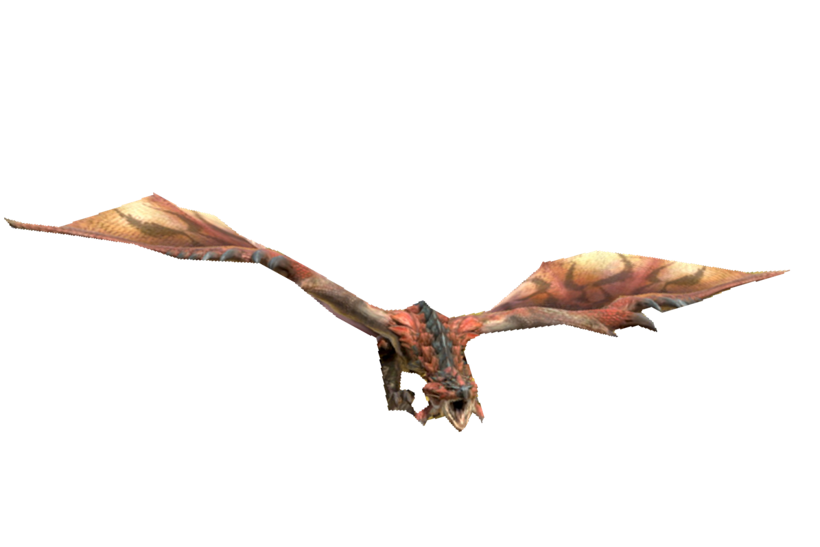 Rathalos flying towards the screen by TransparentJiggly64 on DeviantArt