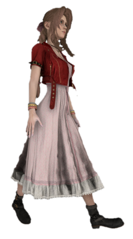Aerith walking by TransparentJiggly64 on DeviantArt