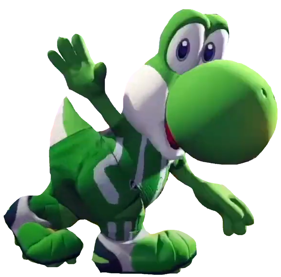 Yoshi Leg Battle League Yoshi looking back by TransparentJiggly64 on DeviantArt