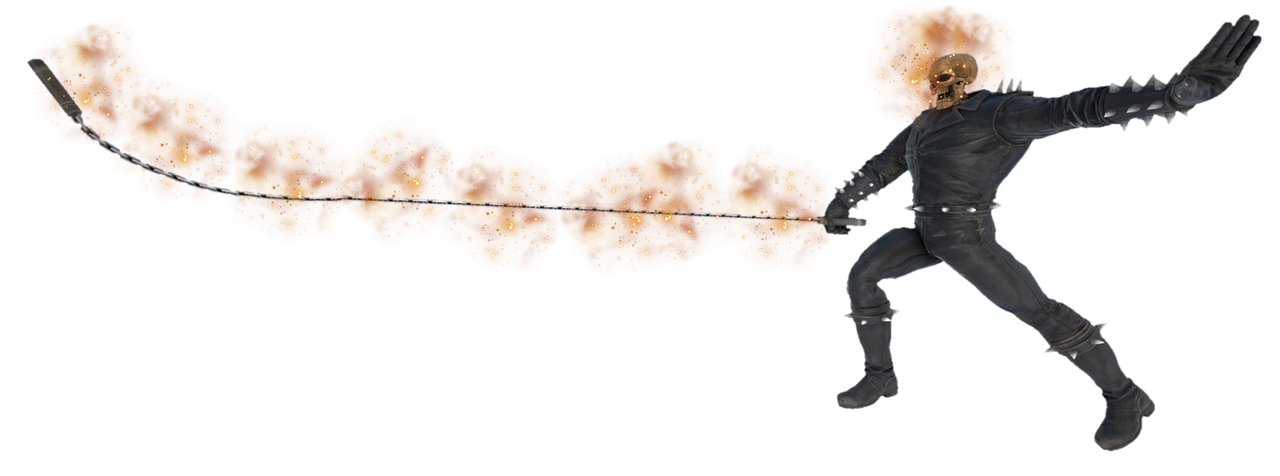 Ghost Rider striking with a chain by TransparentJiggly64 on DeviantArt