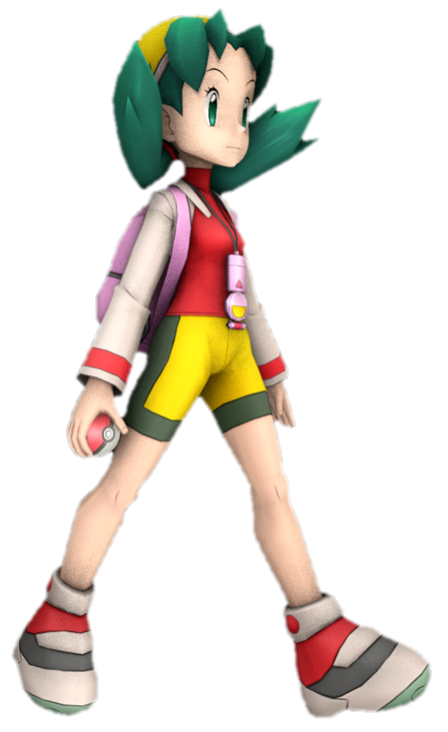 Pokemon Chris Rear View Kris (Pokemon) walking by TransparentJiggly64 on DeviantArt