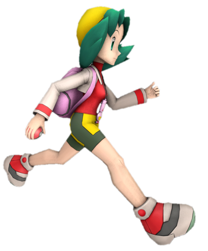 Pokemon Chris Rear View Kris (Pokemon) running by TransparentJiggly64 on DeviantArt