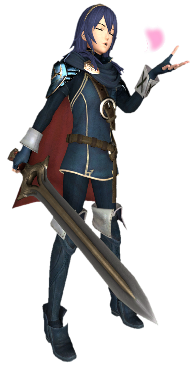Lucina Rochell Lucina(Default) blowing a kiss by TransparentJiggly64 on DeviantArt