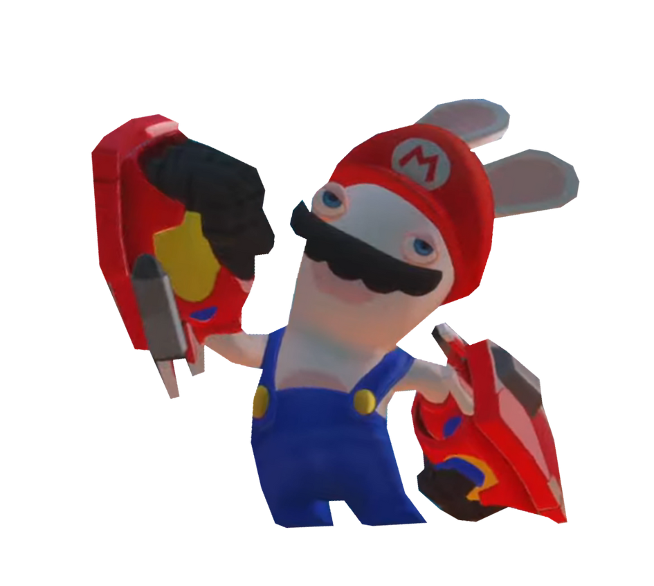 Mario Rabbid Strangle Rabbid Mario posing by TransparentJiggly64 on DeviantArt