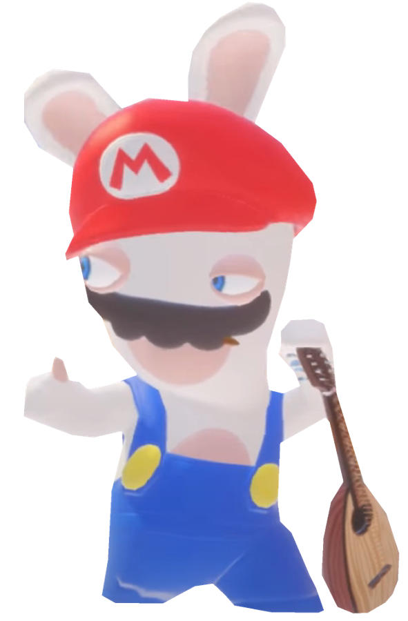 Rabbid Mario giving a thumbs up by TransparentJiggly64 on DeviantArt