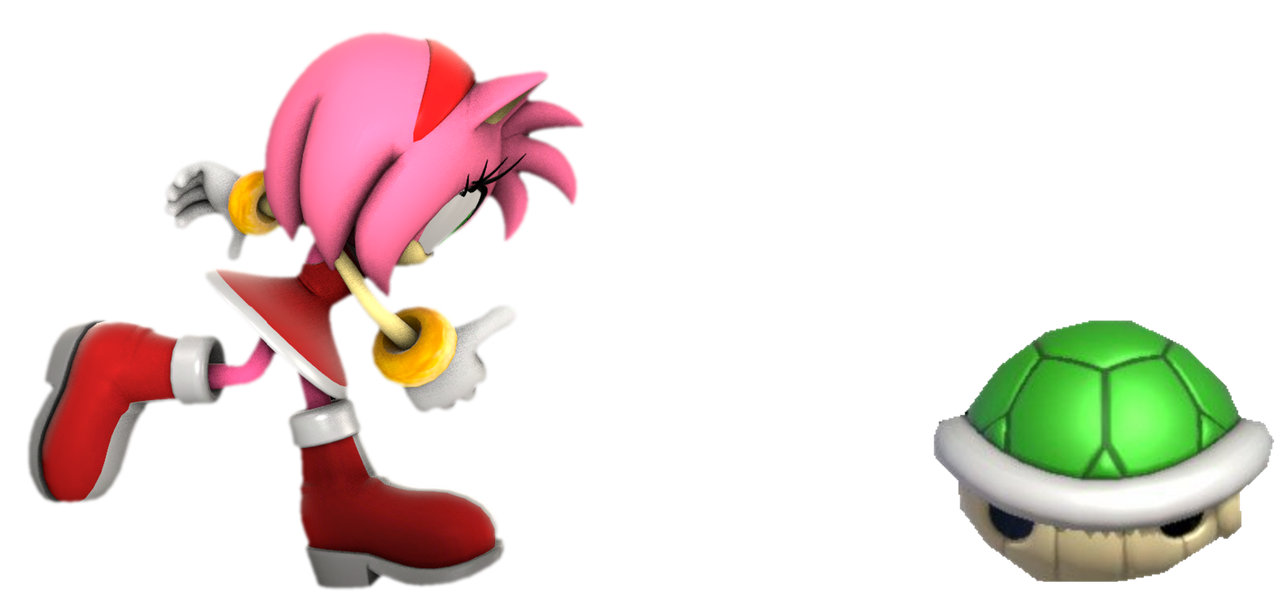 Amy Rose throwing a shell by TransparentJiggly64 on DeviantArt