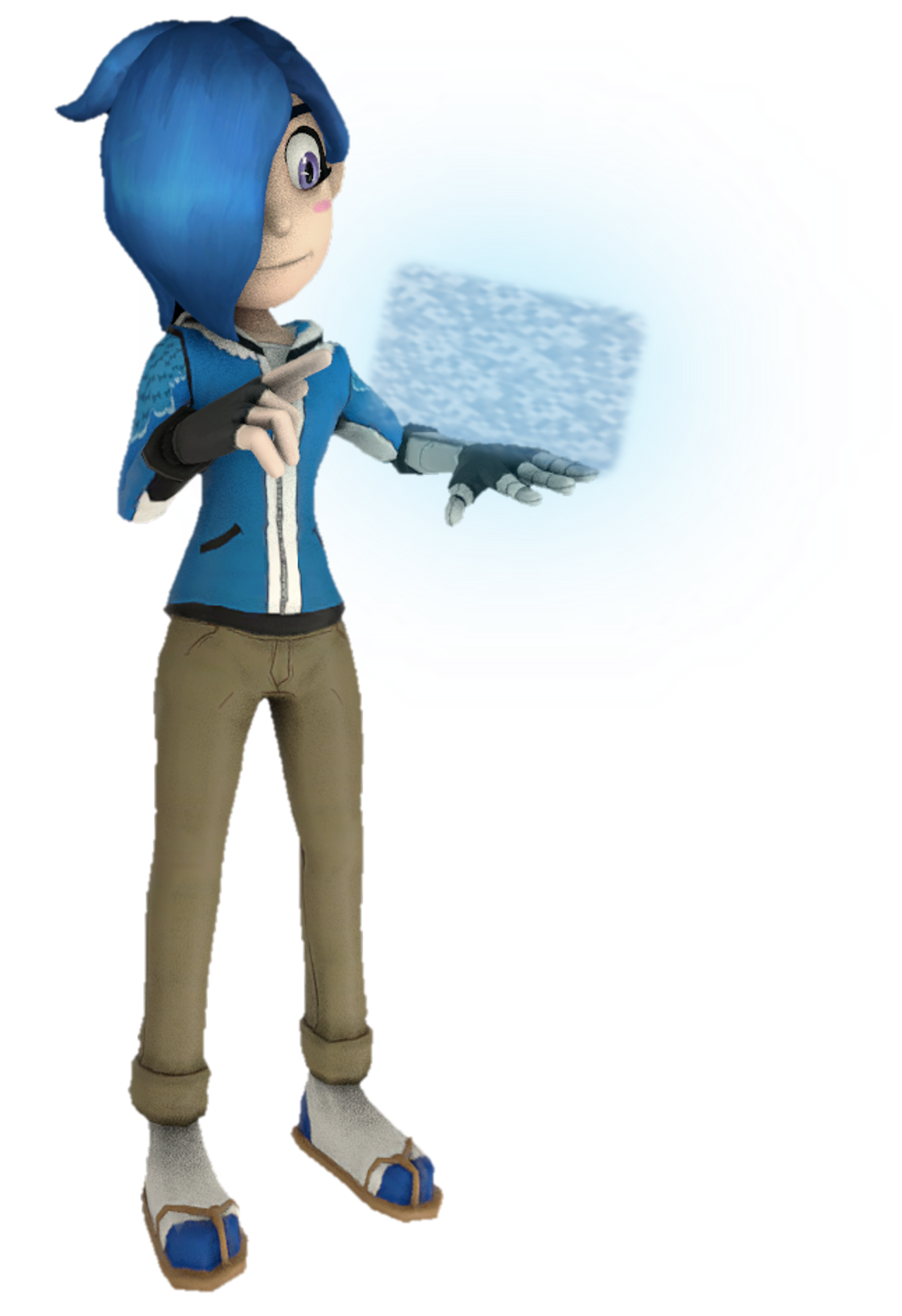 Tari using her meta runner arm by TransparentJiggly64 on DeviantArt