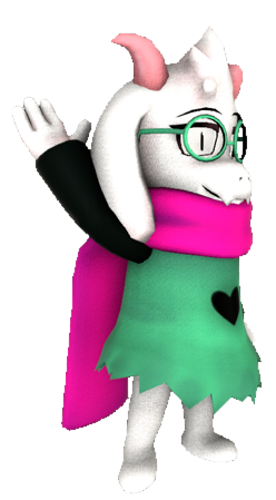 Hatless Ralsei Ralsei (Hatless) waving by TransparentJiggly64 on DeviantArt