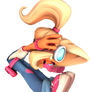 Coco Bandicoot falling back