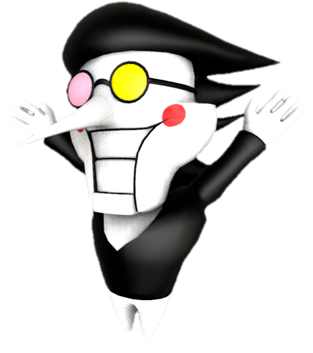 Spamton G. Spamton raising his hands by TransparentJiggly64 on DeviantArt