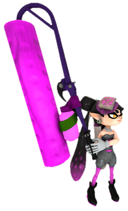Callie Roler Idol Callie with a splat roller by TransparentJiggly64 on DeviantArt