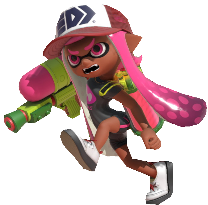 Pink Inkling Jumping S1 Pink Inkling Girl is Mad by TransparentJiggly64 on DeviantArt