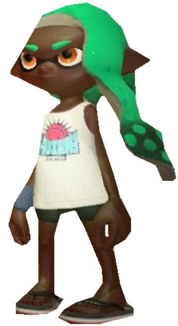 S2 Seafoam Inkling Girl standing by TransparentJiggly64 on DeviantArt