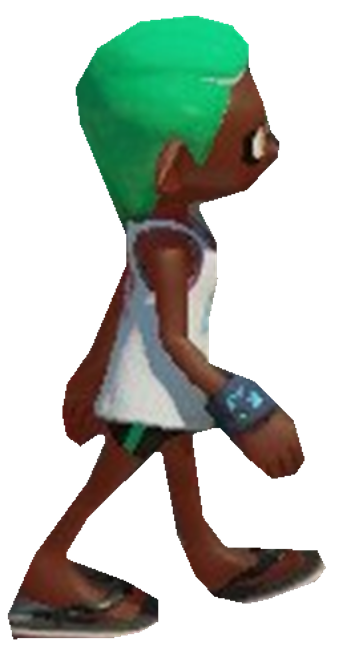 S2 Seafoam Inkling Girl walking by TransparentJiggly64 on DeviantArt