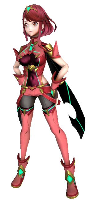 Pyra Hand Extended Pyra with her hands on her hips by TransparentJiggly64 on DeviantArt