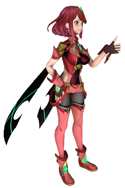 Pyra R64 Pyra (Censored) giving a thumbs up by TransparentJiggly64 on DeviantArt