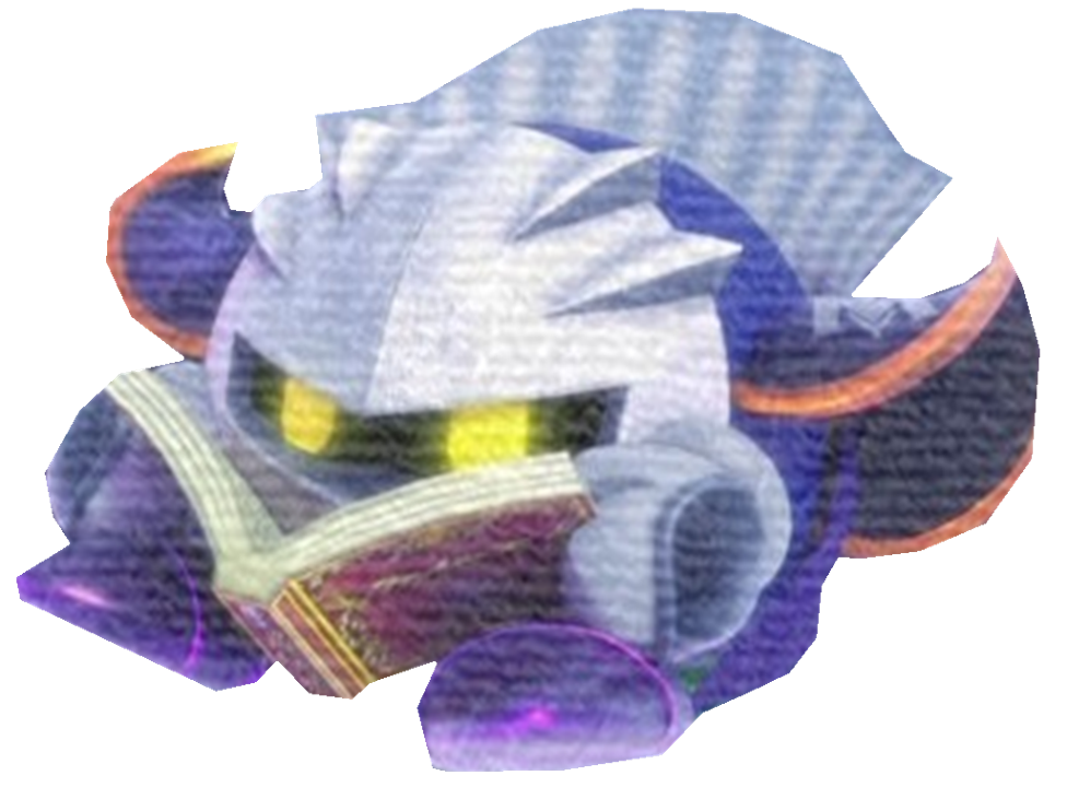 Meta Knight reading by TransparentJiggly64 on DeviantArt