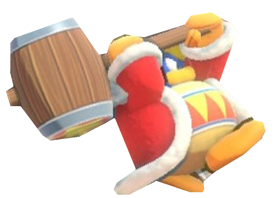 Dedede (RtD DX) preparing to strike by TransparentJiggly64 on DeviantArt