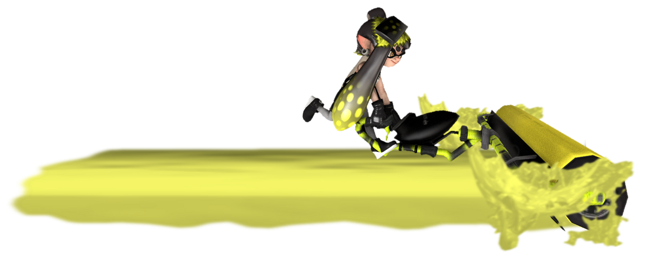 Callie Roler Alterna Callie running with her roller by TransparentJiggly64 on DeviantArt