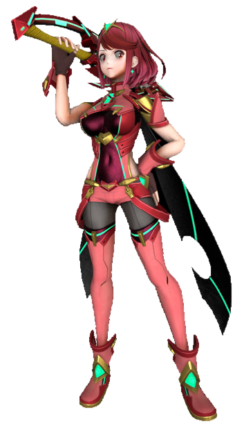 Pyra with a hand on her hip by TransparentJiggly64 on DeviantArt